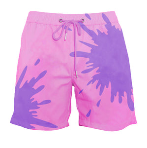 drippy™ Pink-Purple Color-Changing Swim Trunks